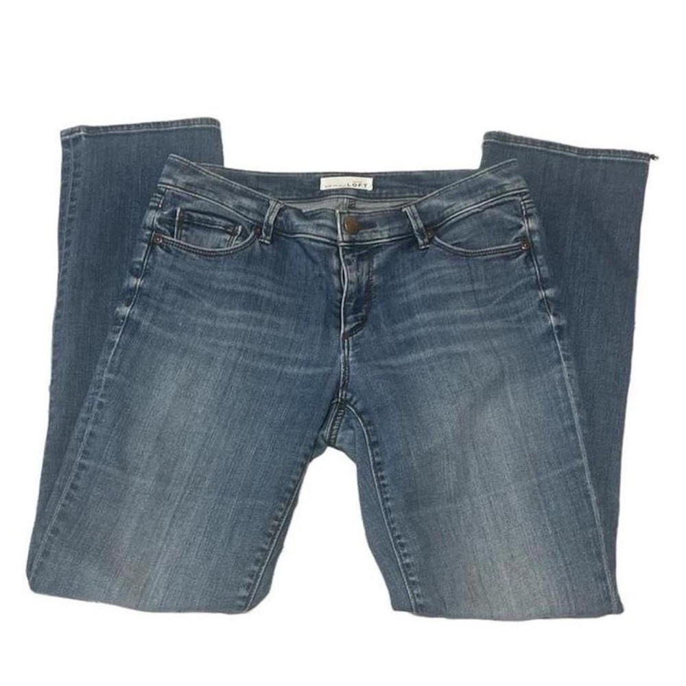 Basic blue straight LOFT jeans